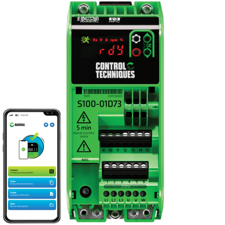 S100-02453-0A0000 Control Techniques 1.5 KW Trifaze Sürücü