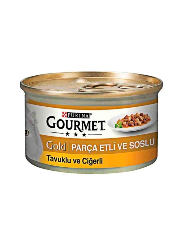 Purina Gold Tavuklu Ciğerli Kedi Konservesi 85 gr