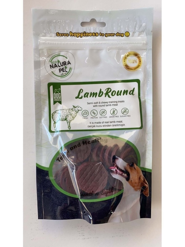 Eco Lamb Round Yumuşak Kuzu Etli Yuvarlak Köpek Ödülü 100 gr