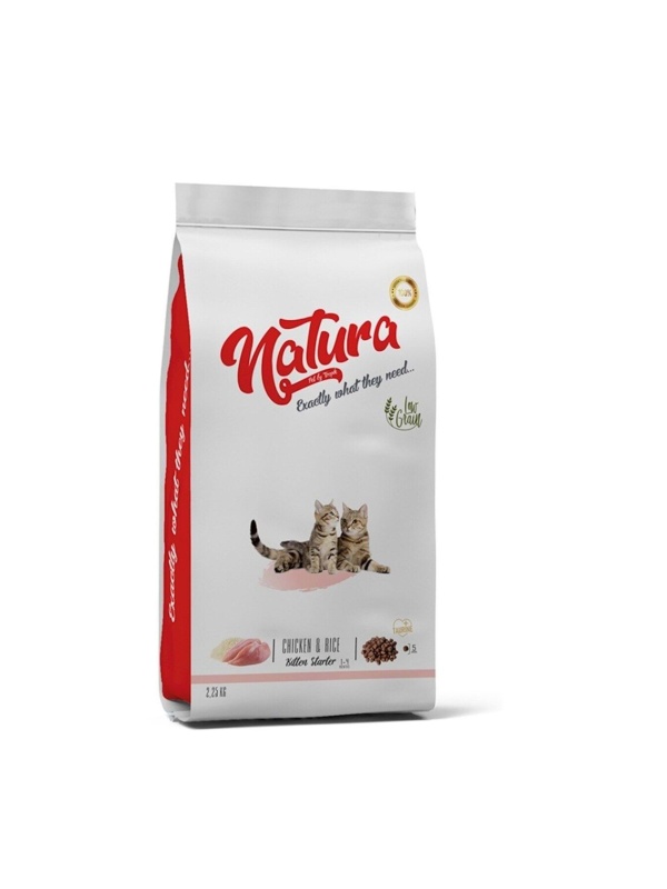 Natura Kitten Düşük Tahıllı Tavuklu ve Pirinçli 2.25 kg Yavru Kedi Maması