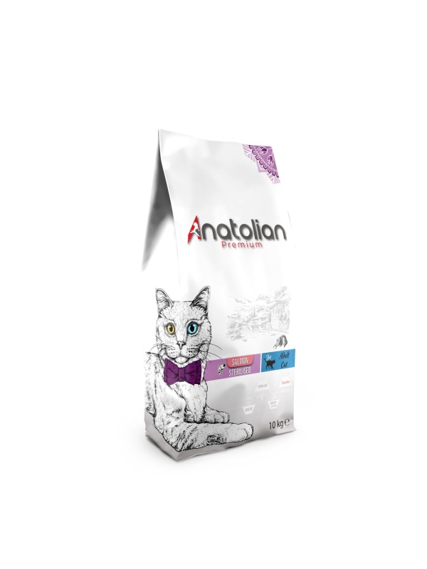 Anatolian Premium Somonlu 10 kg Kısırlaştırılmış Yetişkin Kedi Maması