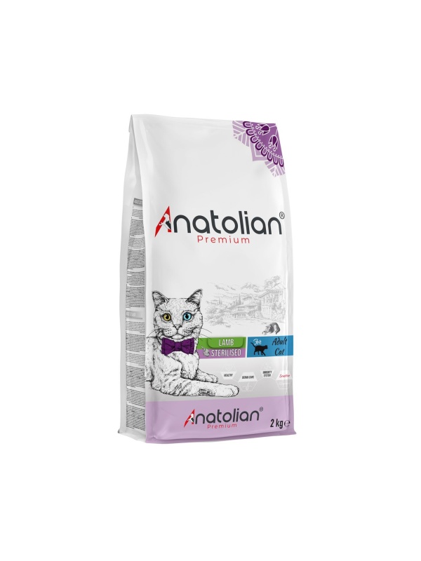 Anatolian Premium Kuzu Etli 2 kg Kısırlaştırılmış Yetişkin Kedi Maması