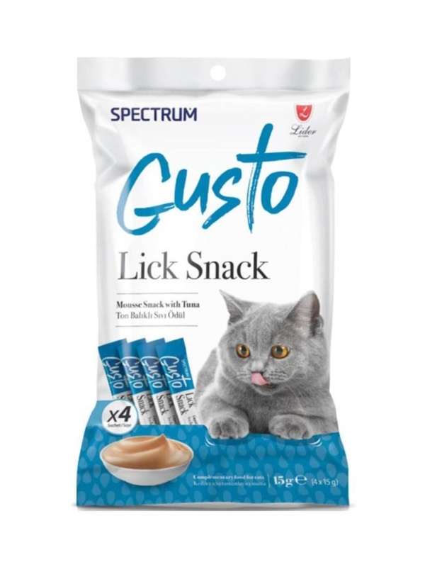 Gusto Lick Snack Ton Balığı Sıvı Kedi Ödülü 4x15gr