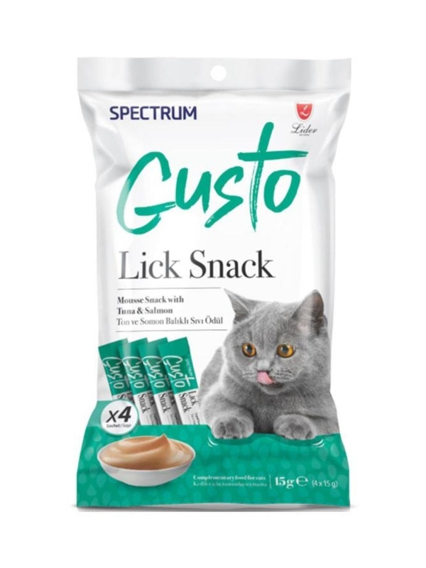 Gusto Ton Balığı Ve Somonlu Sıvı Kedi Ödül Maması 4x15gr