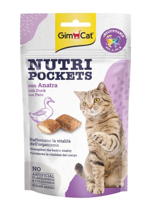 Nutripockets Ördekli _ Multivitaminli Kedi Ödülü 60gr - Petshopundan