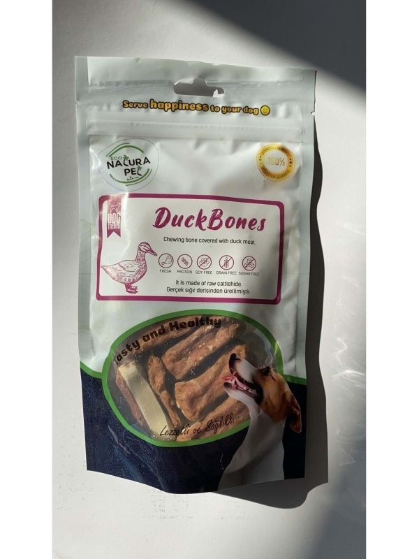 Eco Duck Bones Ördek Eti Kaplı Press Kemik Köpek Ödülü 105gr