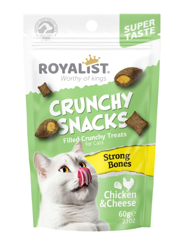 CRUNCHY SNACKS CHİCKEN &CHEESE/STORNG BONES 60 GR