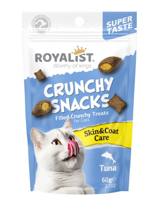 CRUNCHY SNACKS TUNA/ SKİN &COAT CARE 60 GR