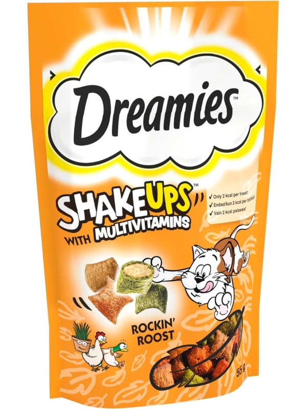 Shake ups Tavuk, Kedi Nanesi ve Ördek Aromalı Kedi Ödülü 55 gr