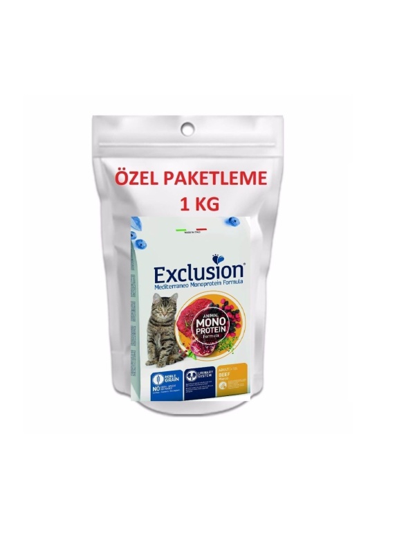 Exclusion Biftekli 1 kg Yetişkin Kedi Maması