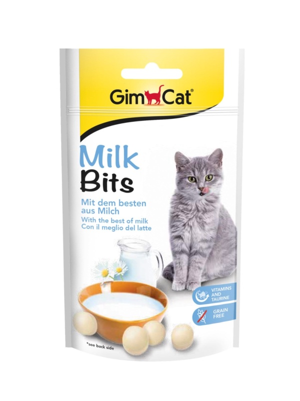 Milk Bits Sütlü Taurinli Tahılsız Kedi Ödül Tableti 40gr