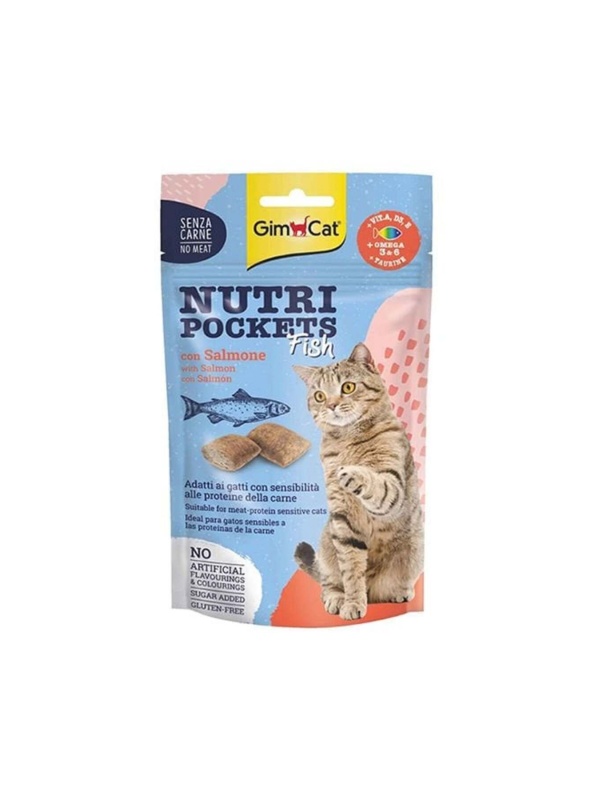 Nutri Pockets Somon Balıklı Kedi Ödül Maması 60 gr