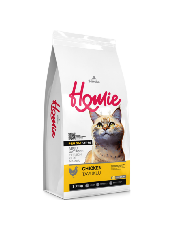 Homie Süper Premium Düşük Tahıllı Tavuklu 3.75 kg Yetişkin Kedi Maması