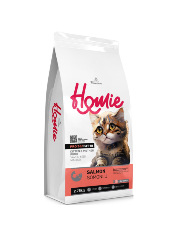 Homie Super Premium Somonlu 2.75 kg Yavru ve Anne Kedi Maması