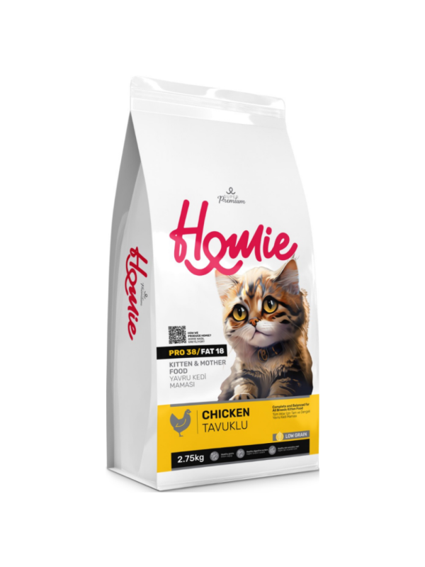 Homie Süper Premium Tavuklu 2.75 kg Anne ve Yavru Kedi Maması