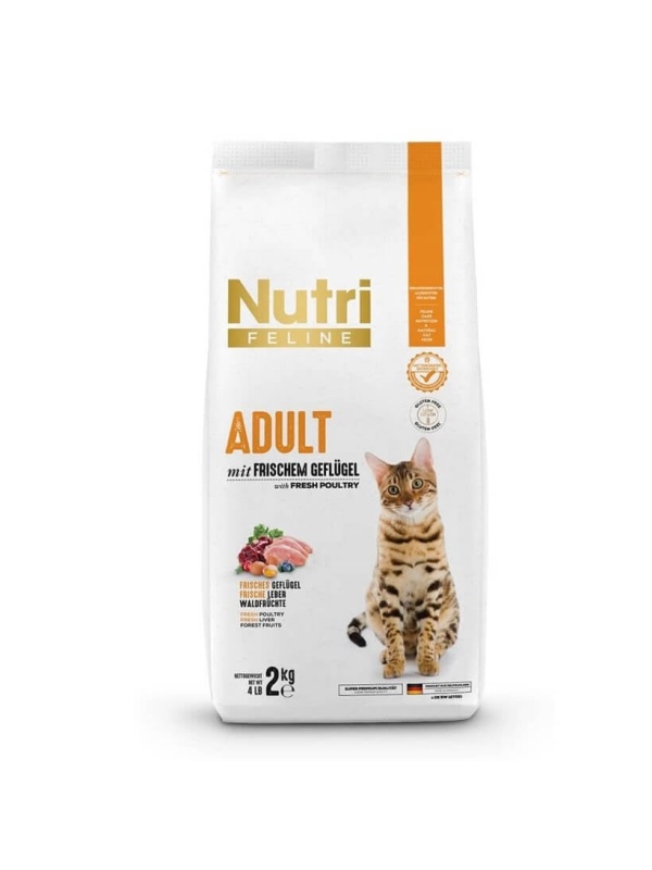 Nutri Feline Tavuklu 2 kg Yetişkin Kedi Maması