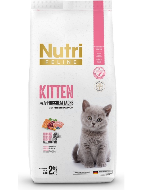 Nutri Feline Kitten Düşük Tahıllı Somonlu 2 kg Yavru Kedi Maması