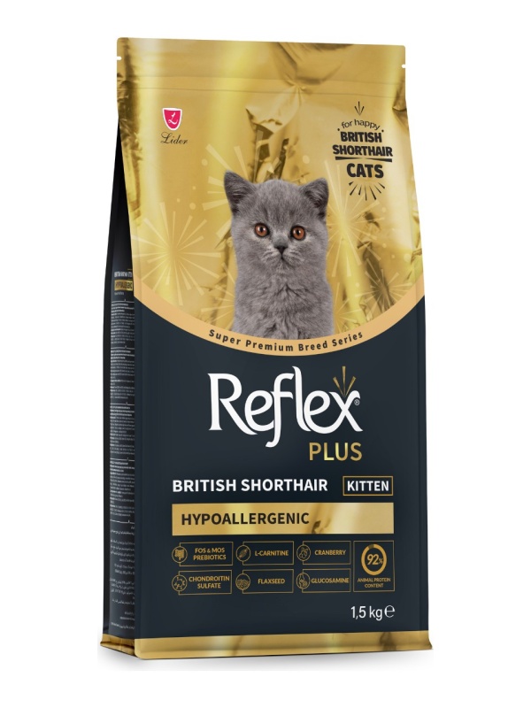 Reflex Plus British Shorthair Tavuklu 1.5 kg Yavru Kedi Maması