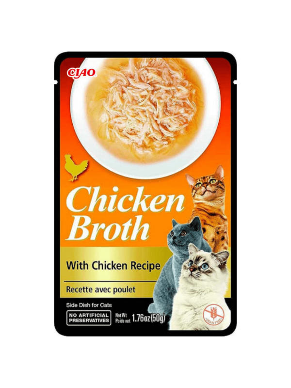 Ciao Chicken Broth Tavuk Sulu ve Tavuklu 50 gr Kedi Çorbası