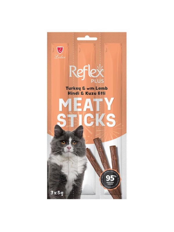 Reflex Hindi ve Kuzulu 3x5 gr Kedi Ödül Çubuğu