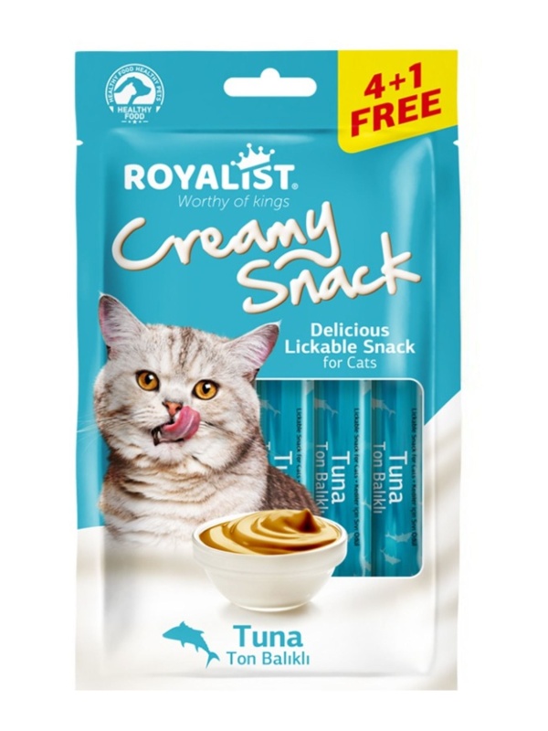 Royalist Creamy Snack Tuna Ton Balıklı 5x15 gr Kedi Ödül Maması