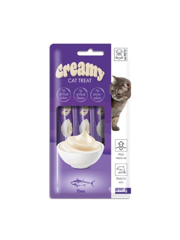 M-Pets Ton Balıklı 4x15 gr Sıvı Kedi Ödül Maması