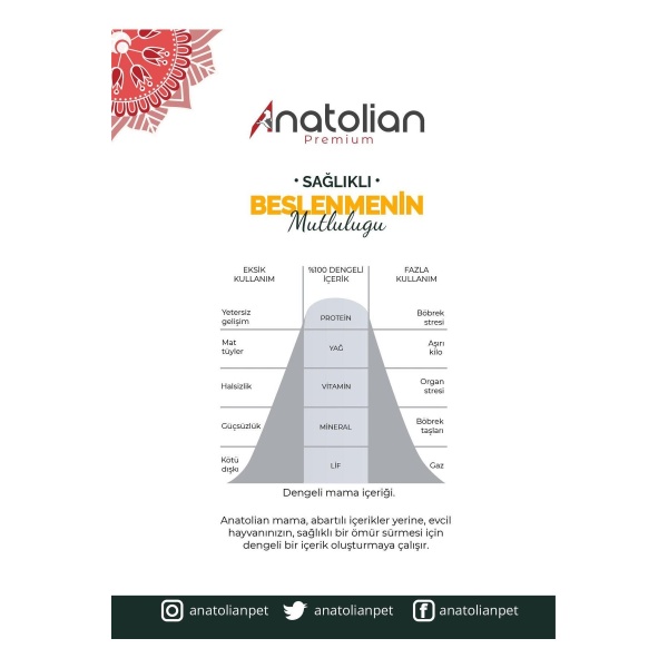 Anatolian Premium Somonlu 2 kg Kısırlaştırılmış Yetişkin Kedi Maması