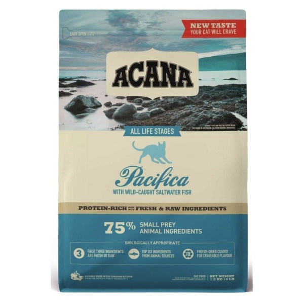 Acana Pacifica Tahılsız Balıklı 4.5 kg Tüm Yaşam Evreleri Yetişkin Kedi Maması