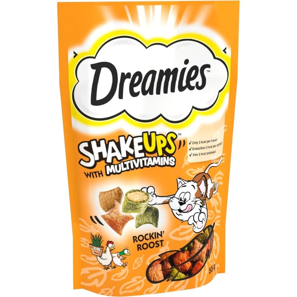 Shake ups Tavuk, Kedi Nanesi ve Ördek Aromalı Kedi Ödülü 55 gr