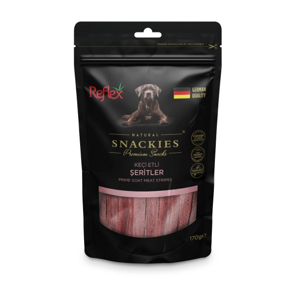 Snackies Keçi Etli Şeritler Köpek Ödülü 170 Gr. Rft-137