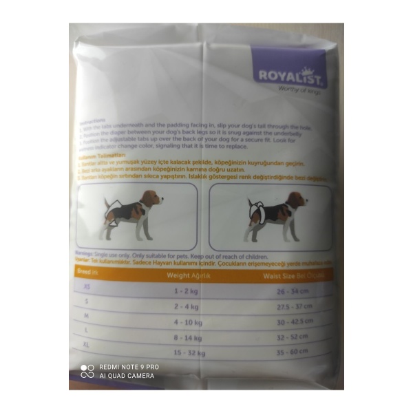 KÜLOT XSMALL 12 Lİ - KÖPEK EĞİTİM ÜRÜNÜ