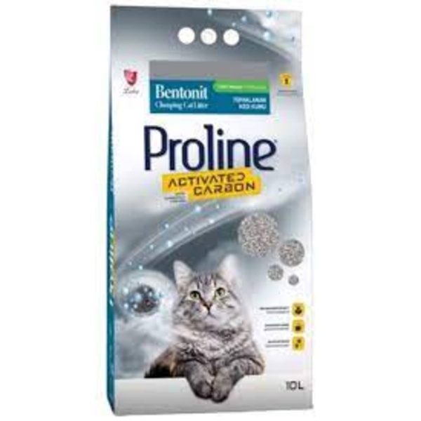 Proline Aktif Karbonlu Topaklanan 10 lt Bentonit Kedi Kumu