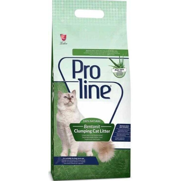 Proline Aloe Vera Kokulu Topaklanan 5 lt Bentonit Kedi Kumu