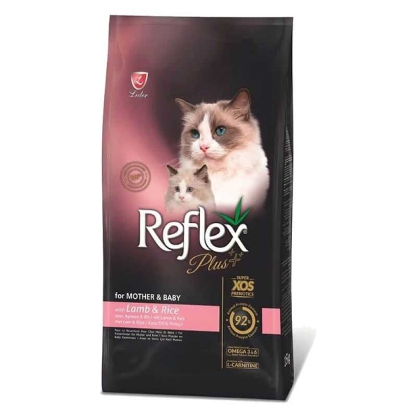 Reflex Plus Mother & Babycat Kuzu Etli 1.5 kg Yavru Kedi Maması