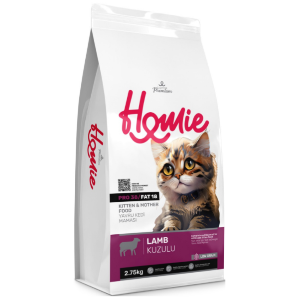 Homie Super Premium Kuzu Etli 2.75 kg Anne ve Yavru Kedi Maması