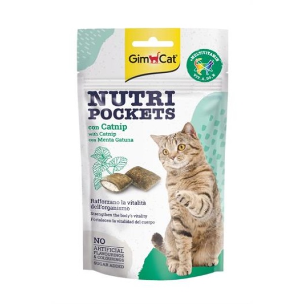 Gimcat Nutri Pockets Otlu ve Multivitamin 60 gr Kedi Ödül Maması