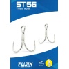 Fujin ST56 Üçlü Maket Balık İğnesi Nickel #6