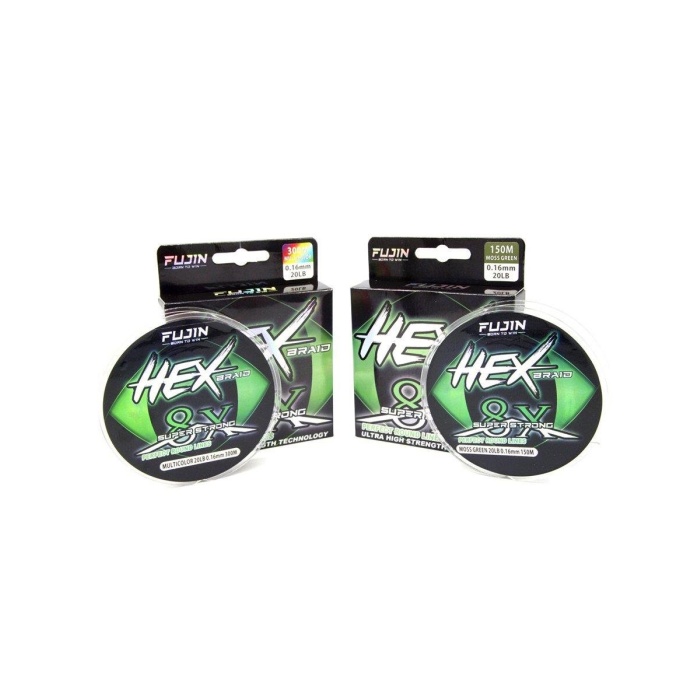 Fujin Hex Braid 8x 150mt Moss Green PE İp Misina 0.14 mm