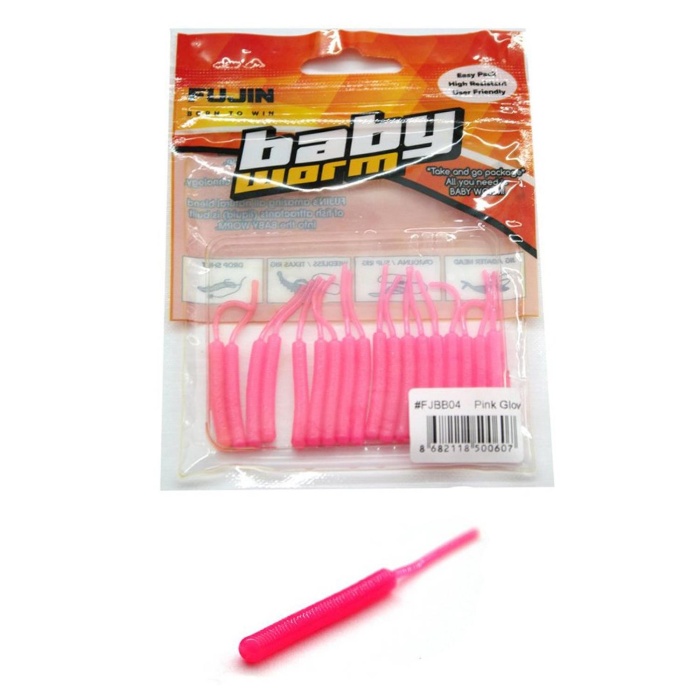 Fujin Baby Worm 5.2 cm Floating LRF Silikonu renk kodu #Yellow