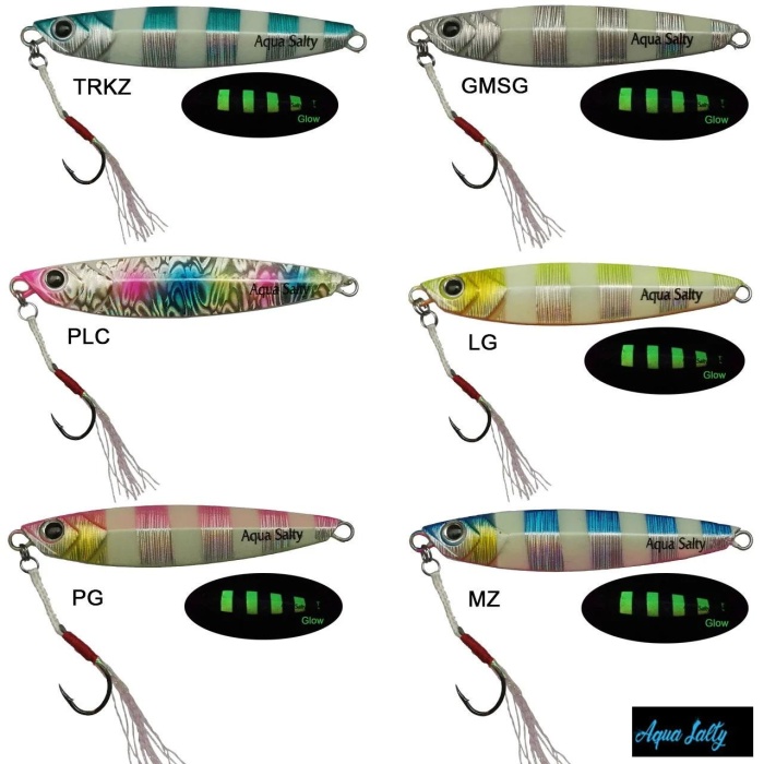 Aqua Salty Multi Jig 45 Gr Metal Jig yem - Mavi Zebra