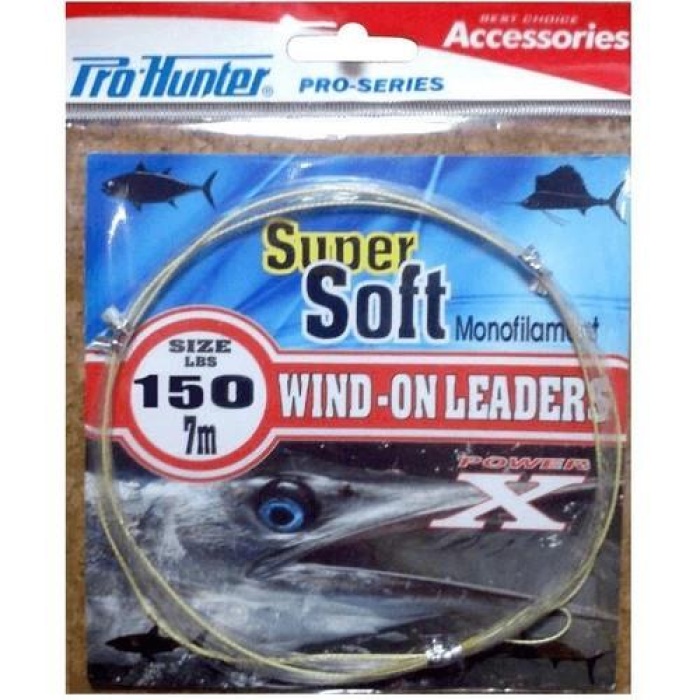 Pro Hunter Wind-On Leaders Monofilament Lider 100lbs 7m