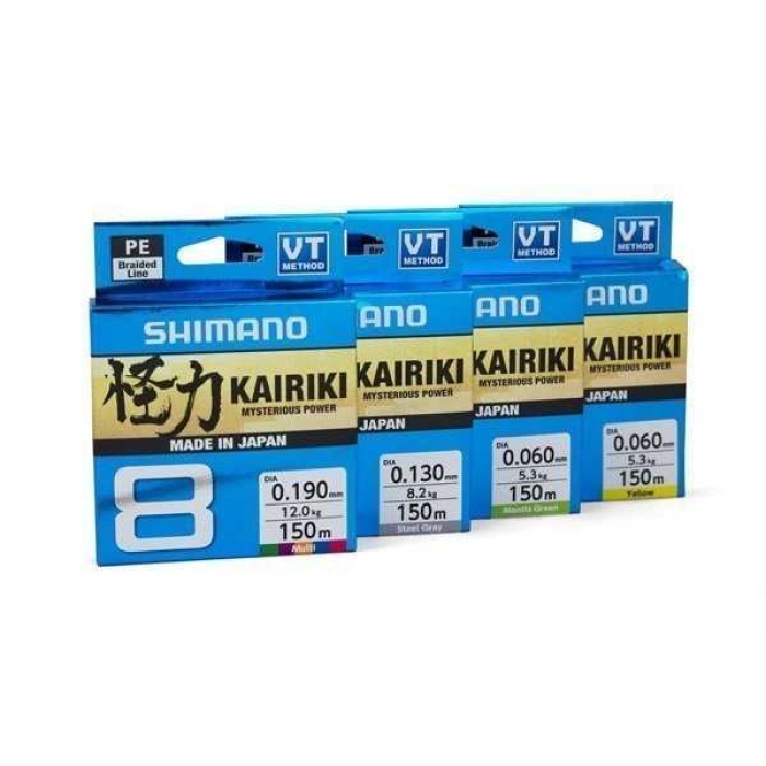 Shimano Kairiki8 300m 0.19 mm Multicolor