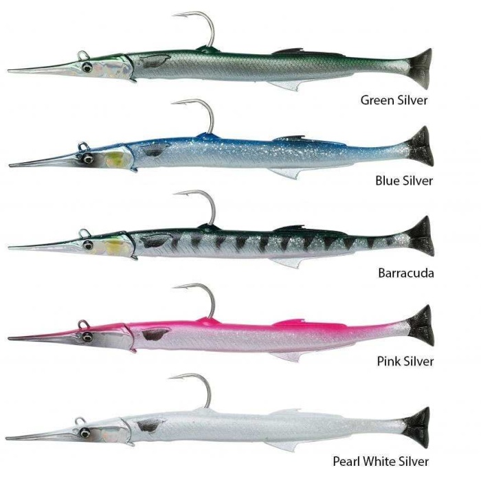 Savage Gear Needlefish Pulsetail 2+1 14 cm 12g #Pearl White Silver