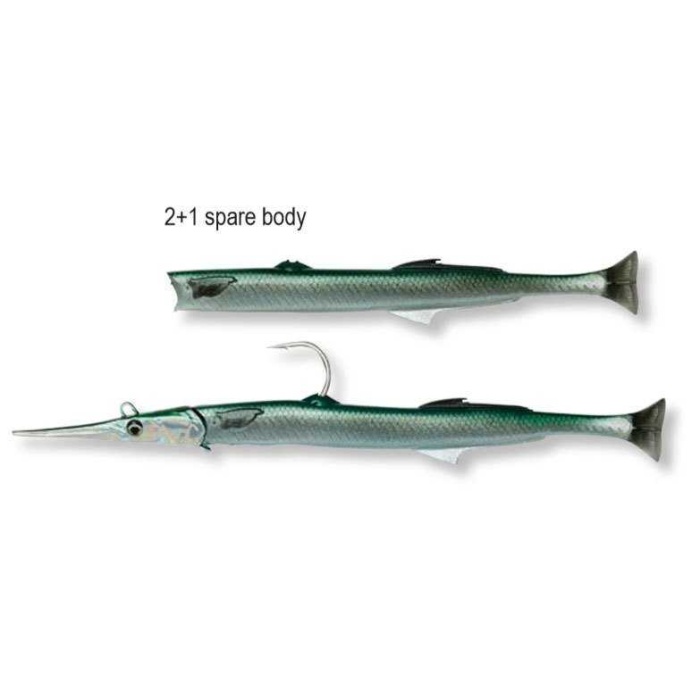 Savage Gear Needlefish Pulsetail 2+1 14 cm 12g #Pearl White Silver