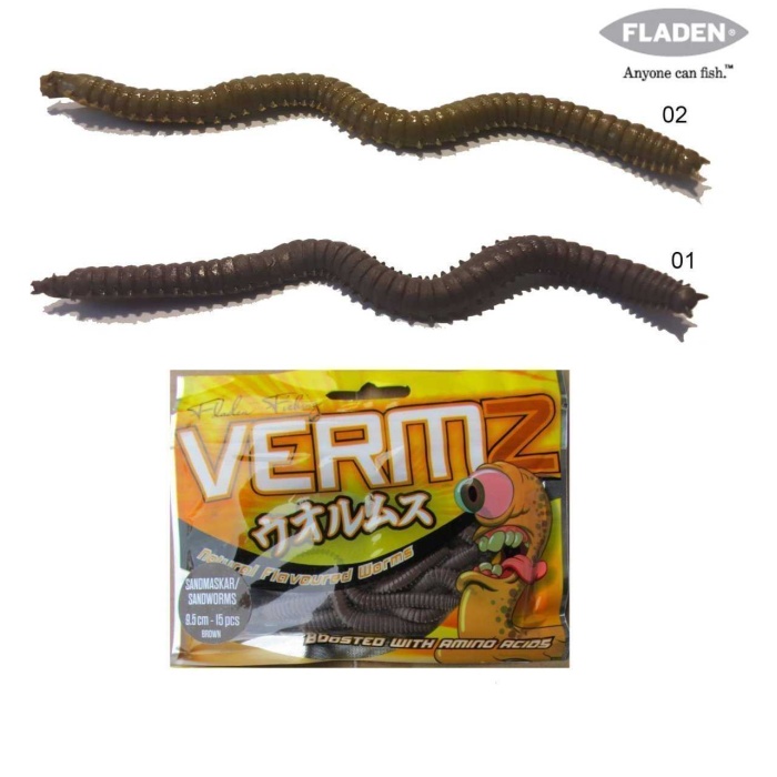 Fladen Vermz Kum solucanı 9.5cm 15P #01