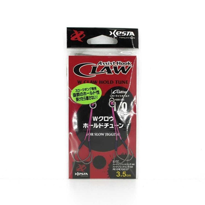 Xesta Assist Hook W Claw Hold Tune  1/0 3.5cm