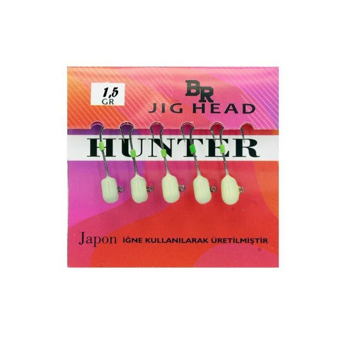 Bera Jig Head - Hunter 5gr Green Uv Glow