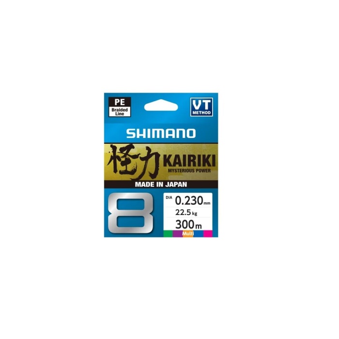 Shimano Kairiki 8 300m Multi Color 0.230mm/22.5kg