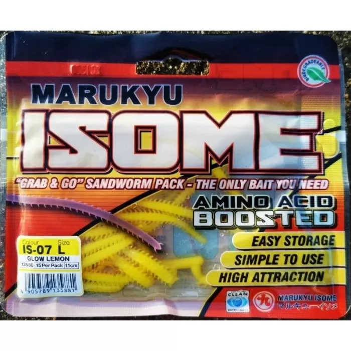 Marukyu Power Isome L Boy 115mm 15 Adet Lrf Yemi Renk: lemon