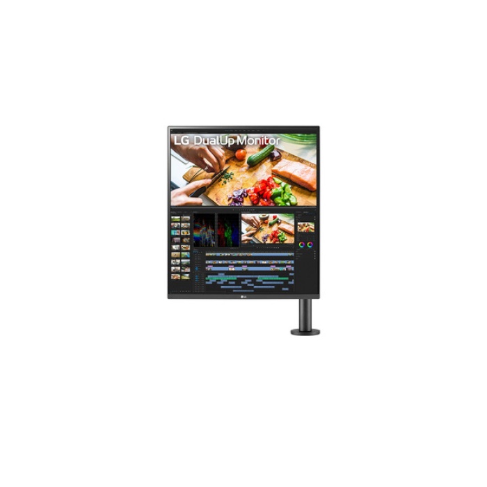 LG 28 28MQ780 5Ms 60Hz Dual Up QHD 2K Ergo Nano IPS Monitor